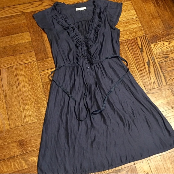 American Eagle Outfitters Dresses & Skirts - SALE! Silky Lightweight Embroidered Navy Dress